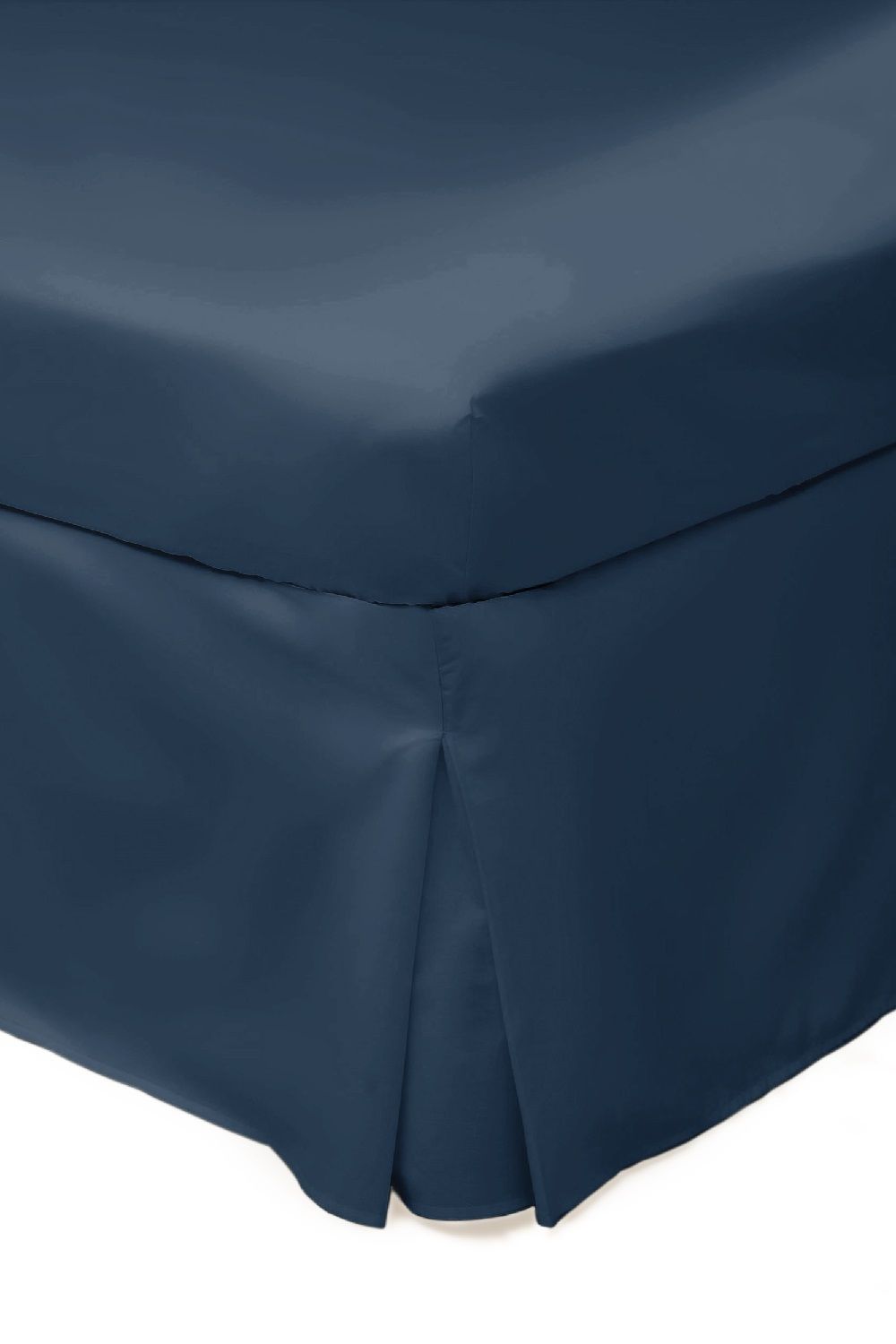 Belledorm Easy Care 200 Thread Count Cotton Polyester Percale Platform Valance in Navy