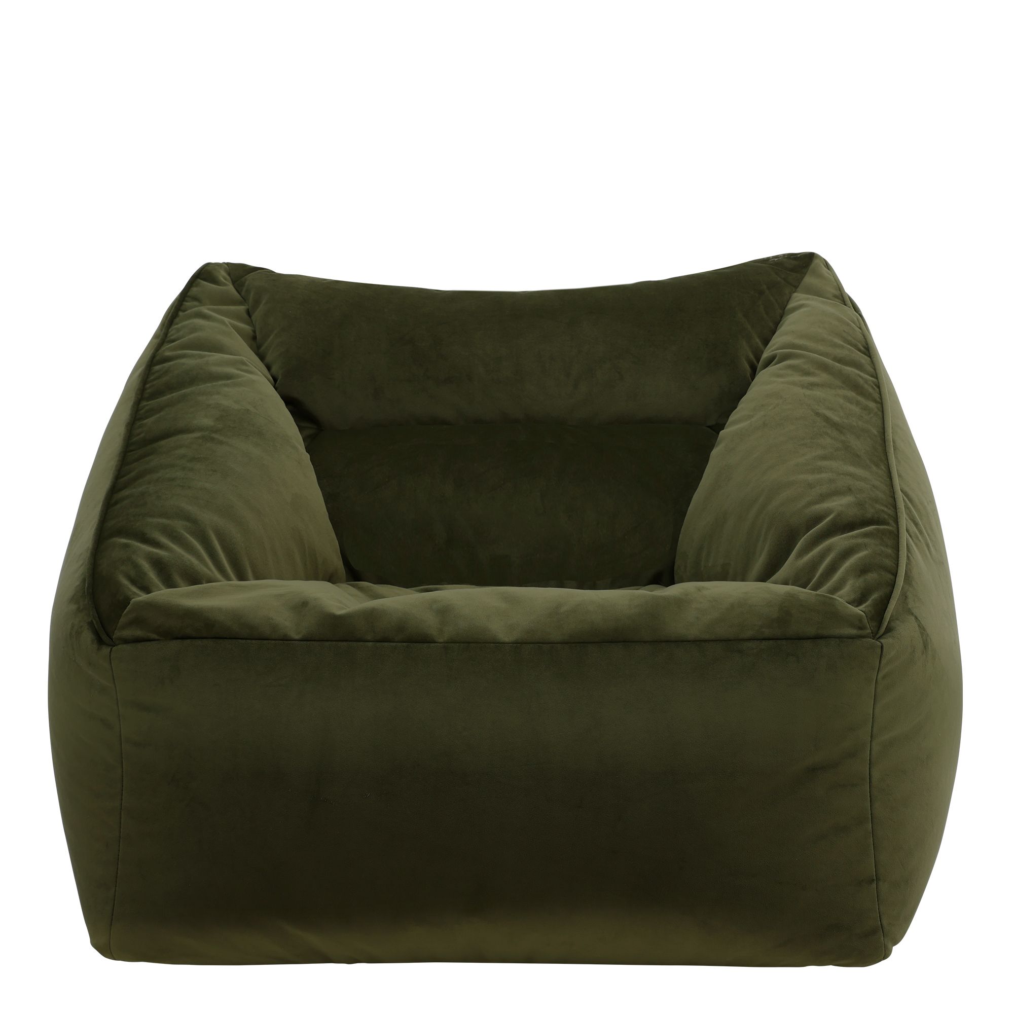 icon Natalia Velvet Adults Bean Bag Armchair, Large Beanbag Dusk Pink in Olive