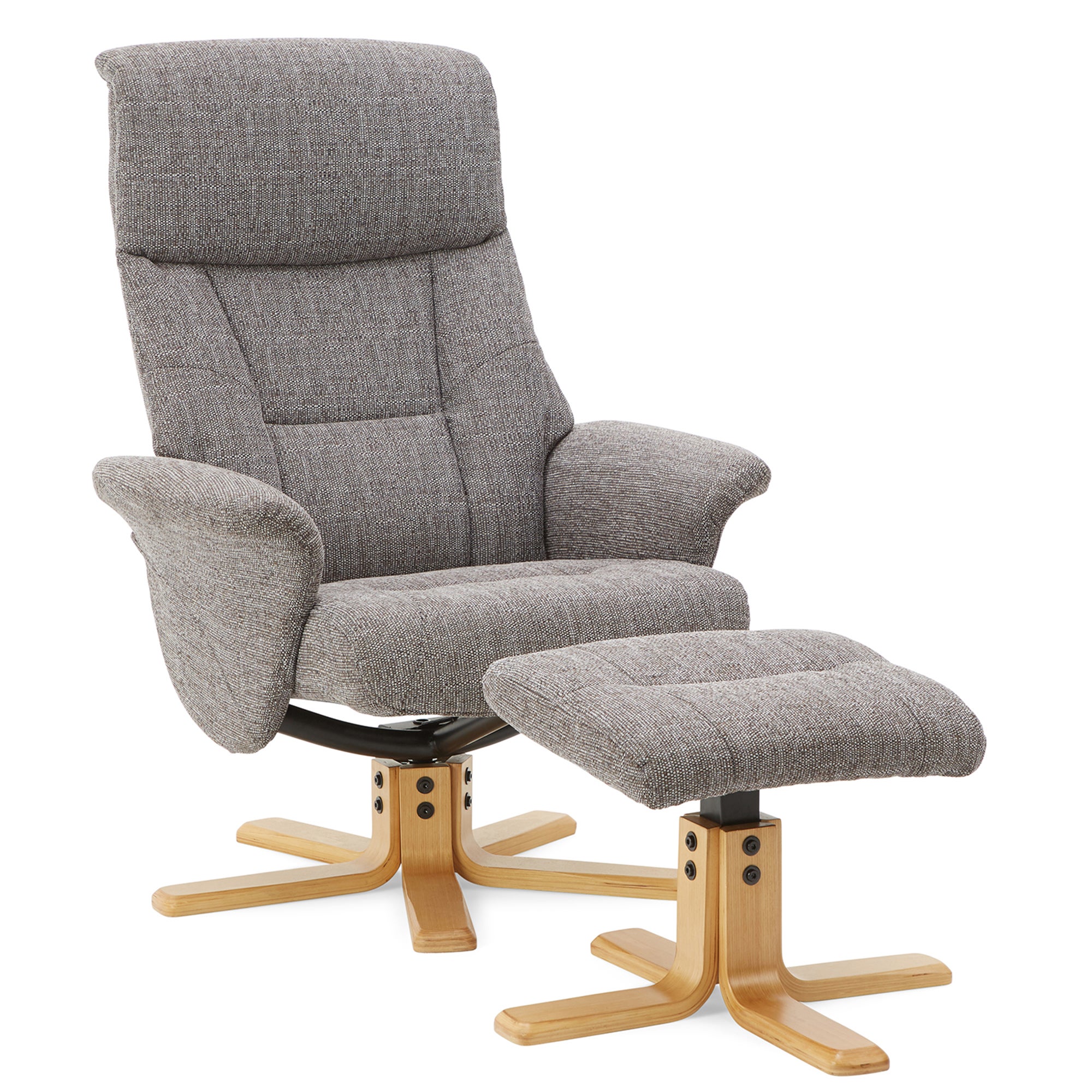 Whitham Swivel Recliner Chair - Grey Grey