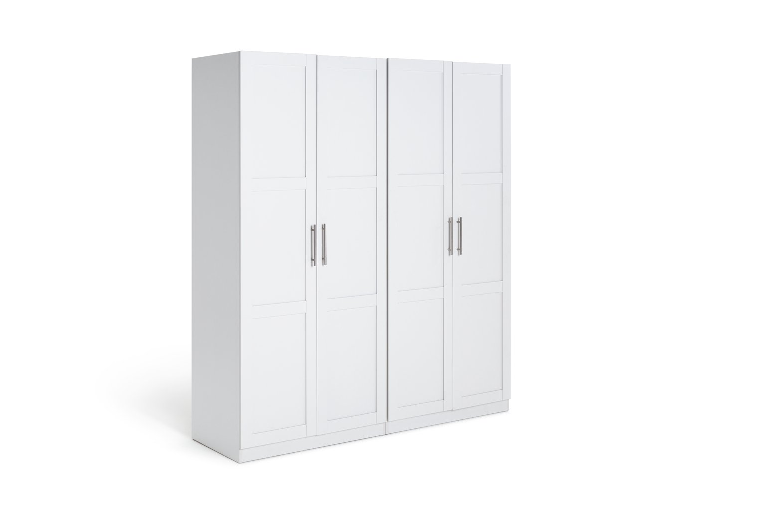 Habitat Munich 4 Door Framed Wardrobe - White