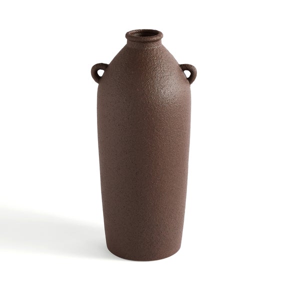 Tall Stone Bottle Vase with Handles 3