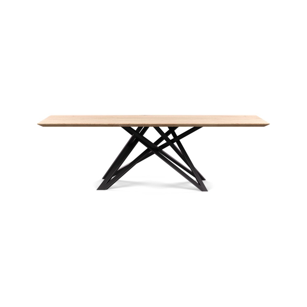 Heal's Vienna Dining Table 240x100cm White Oiled Oak Chamfered Edge Not