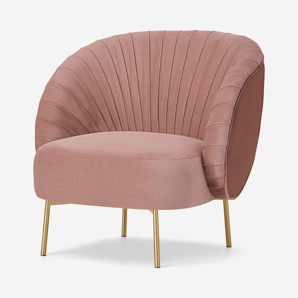 Ilana Accent Armchair, Vintage Pink Velvet