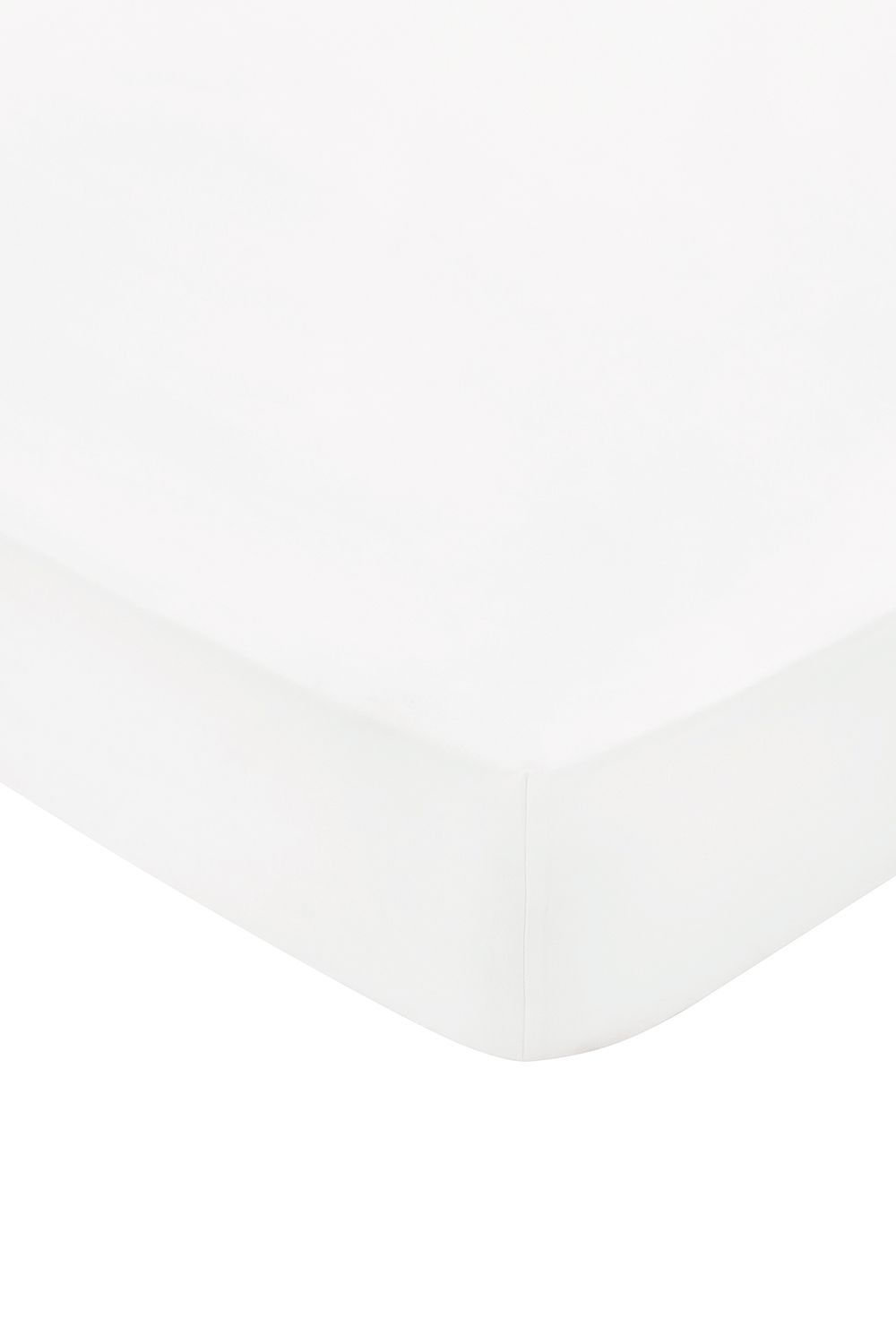 1951 'Luxury 400 Thread Count' Cotton Sateen Fitted Sheet in White