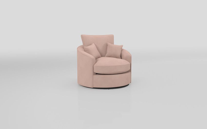 Pink Fabric Paisley Twister Chair