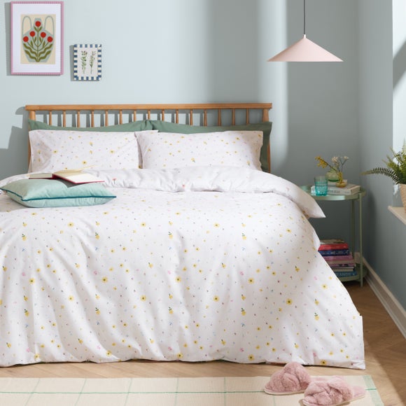 furn. Cottage Garden Polycotton Duvet Cover & Pillowcase Set 3