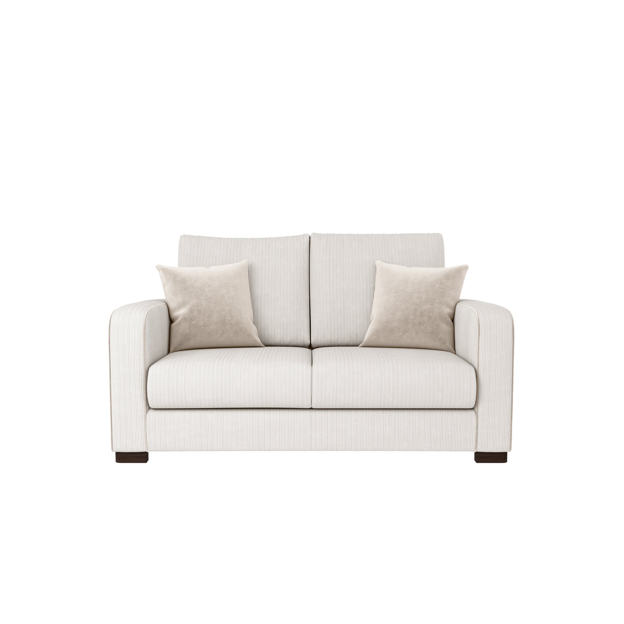 Carson Corduroy 2 Seater Sofa Brown