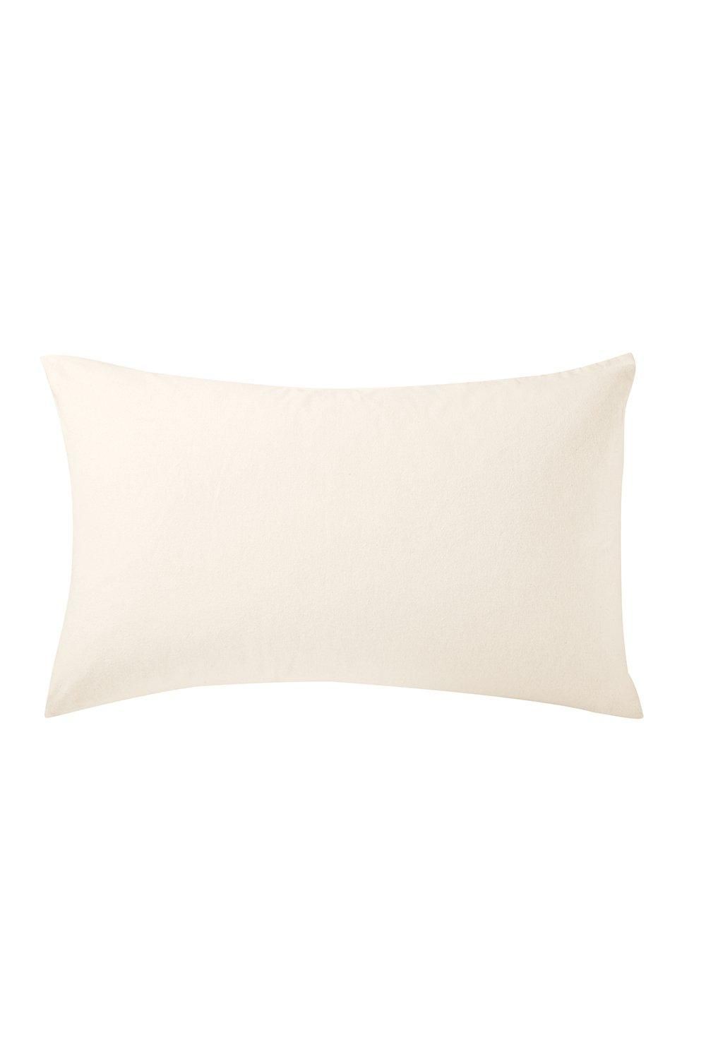 Helena Springfield 'Hs Brushed Cotton' Standard Pillowcase Pair in Off-White