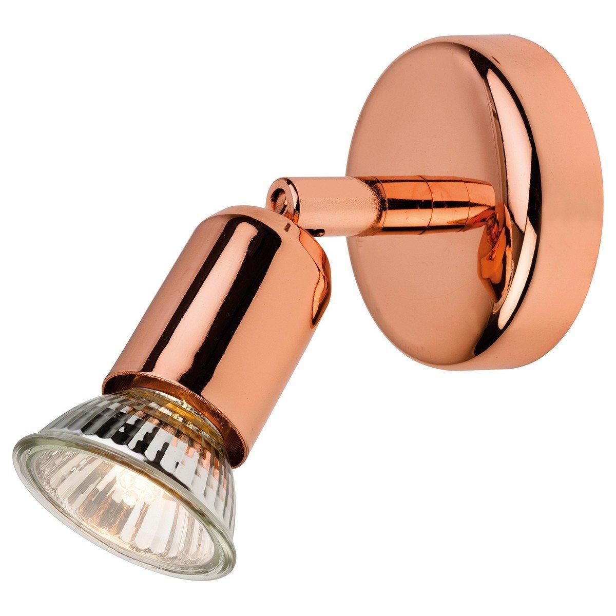 Netlighting Runner 1 Light Single Wall Spotlight Copper GU10