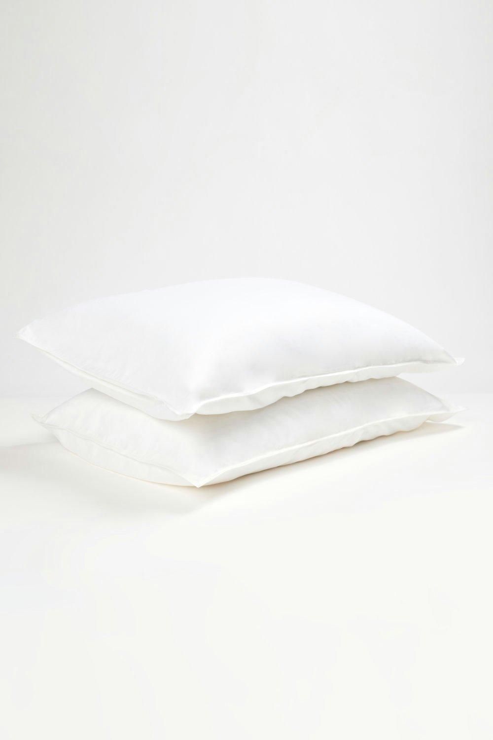Panda London Panda Bamboo & French Linen Pillowcases (2-Pack) in White 2