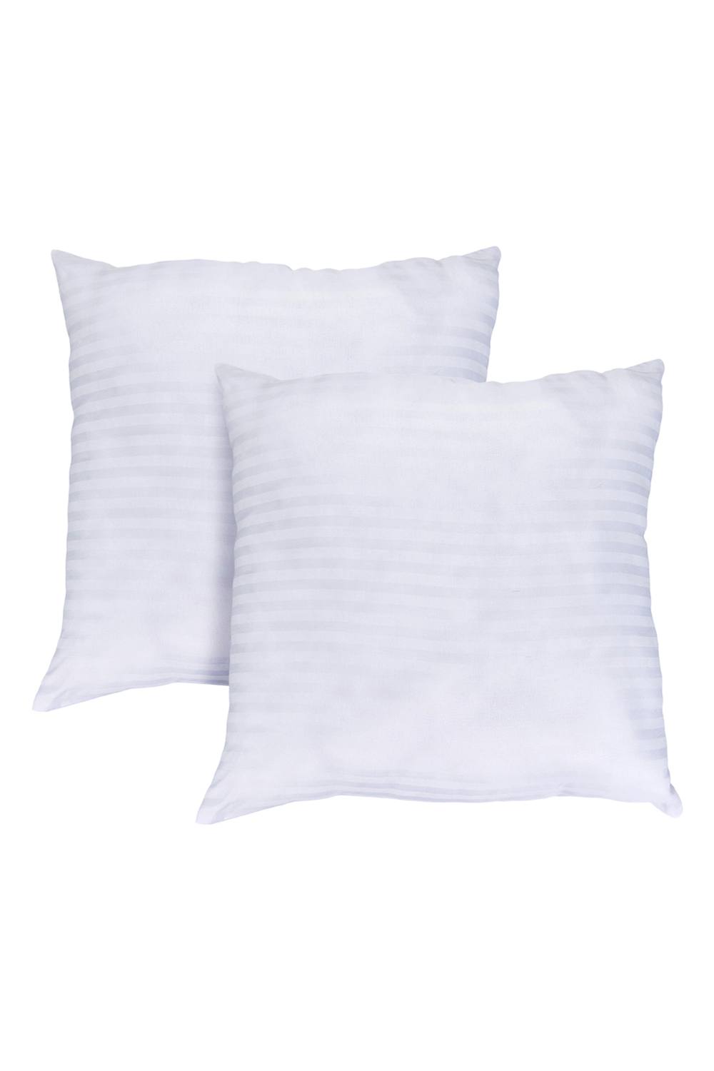2Pcs 50×50cm Striped Universal Sofa Pillow Core in White