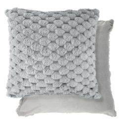 New Edge Blinds Leah Collection Deluxe Cushion Cover in Silver