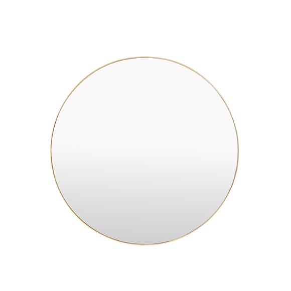 Cedar and Sage Metro Round Wall Mirror