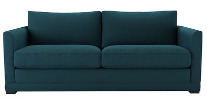 Aissa 3 Seat Sofa Bed in Evergreen Brushed Linen Cotton - sofa.com