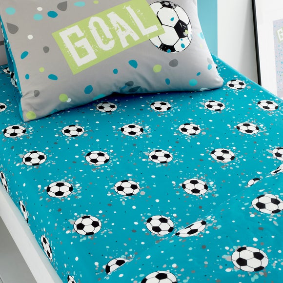Football Goal Single Fitted Sheet