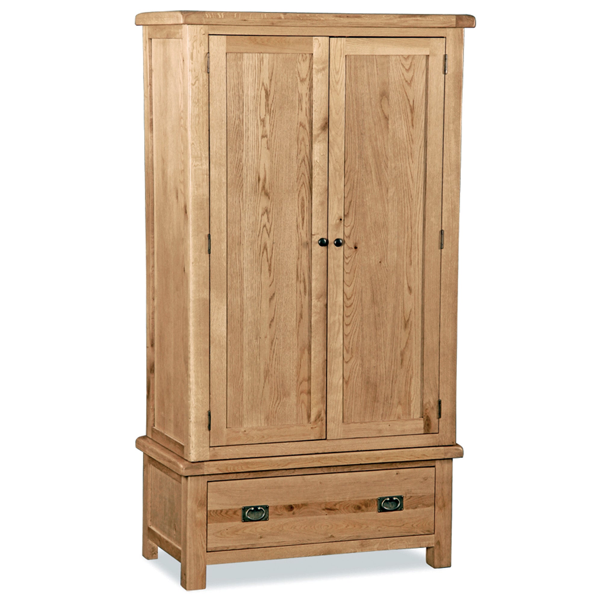 Aylesbury Oak Double Wardrobe Light Brown / Natural
