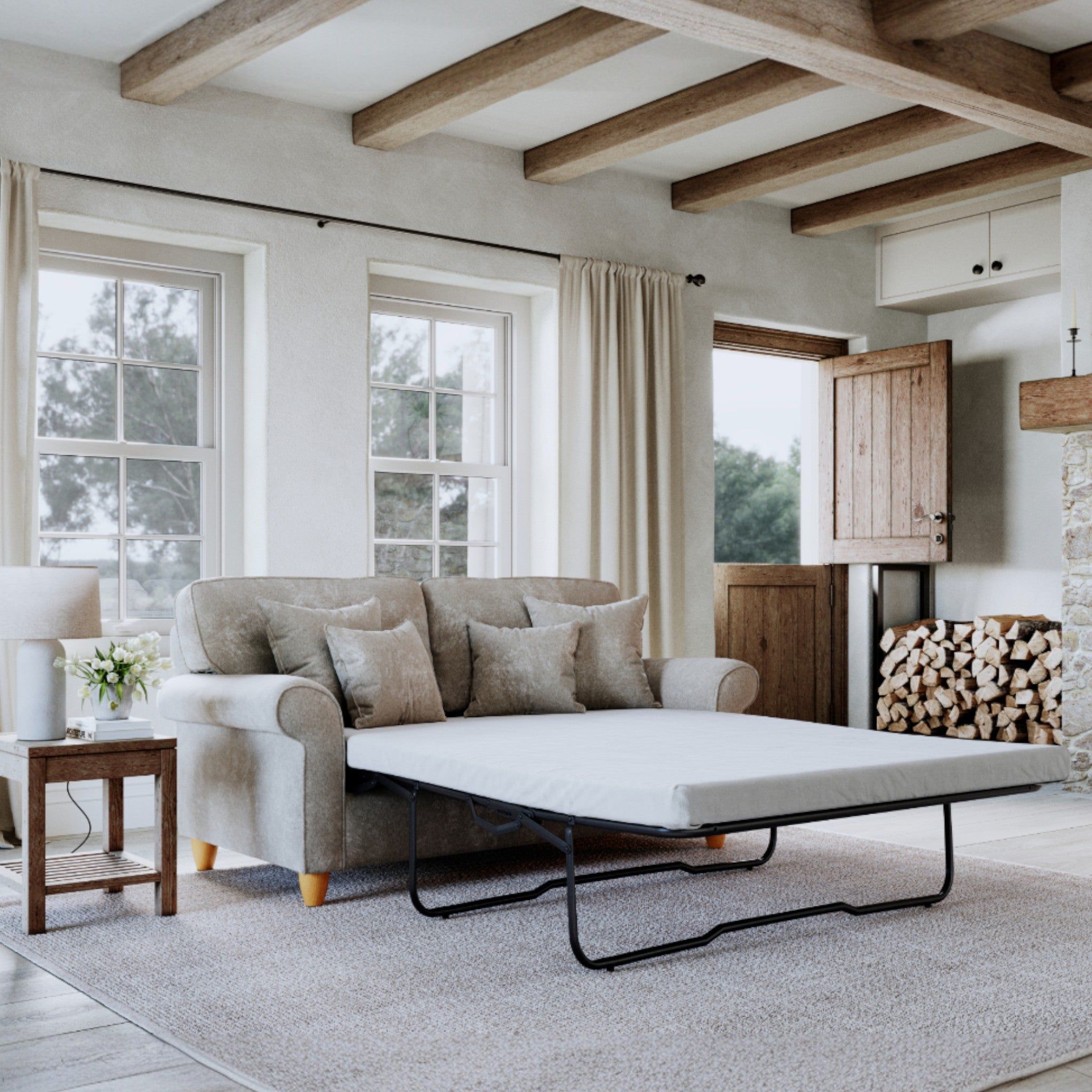 The Great Sofa Company Flora Sofa Bed Glory Beige