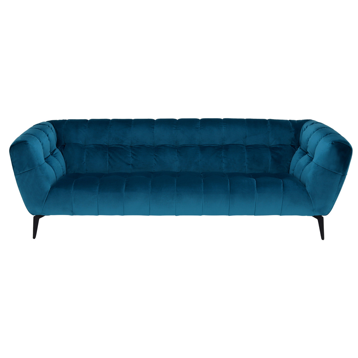 3 Seater Sofa - Teal Velvet - W237 x D95 x H76cm - Barker and Stonehouse