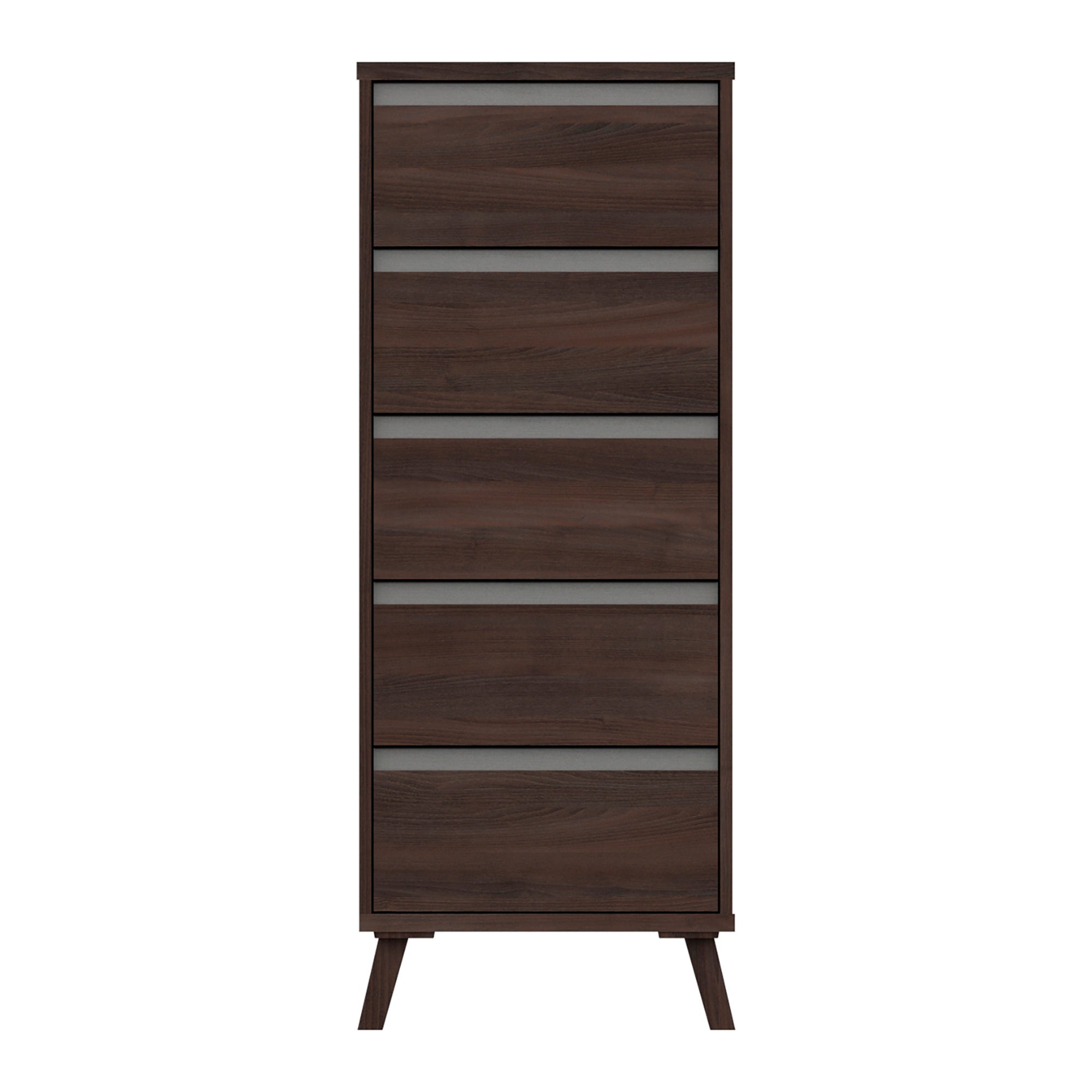 Jenson 5 Drawer Tallboy Brown