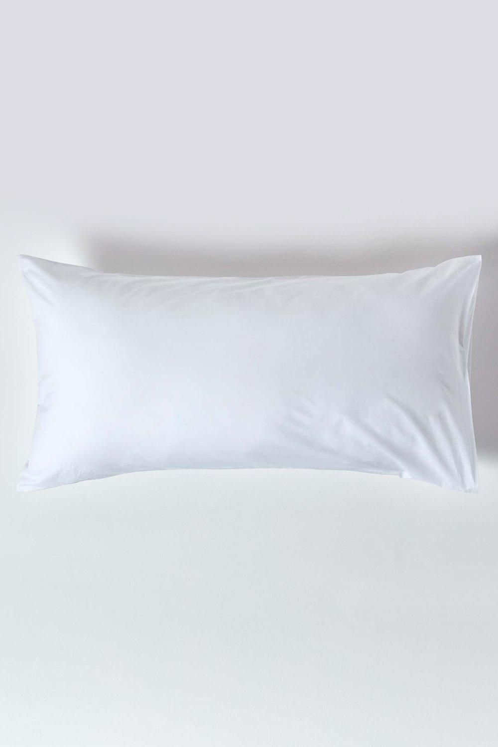 Homescapes Egyptian Cotton Housewife Pillowcase 200 TC, King Size in White