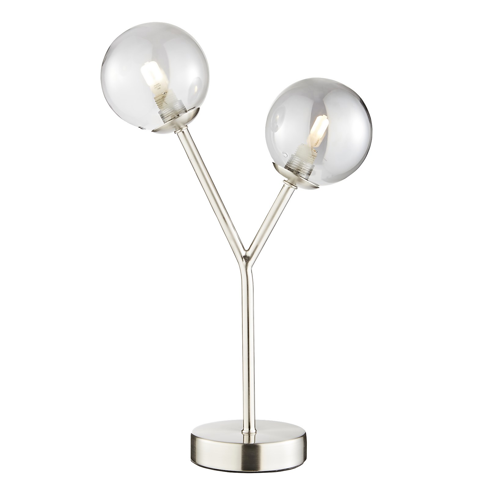 Orb 2 Light Table Lamp - Nickel Smoke