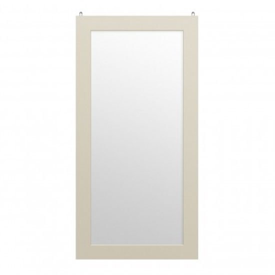 Serenity Rectangular Wall Bedroom Mirror In Ivory Frame