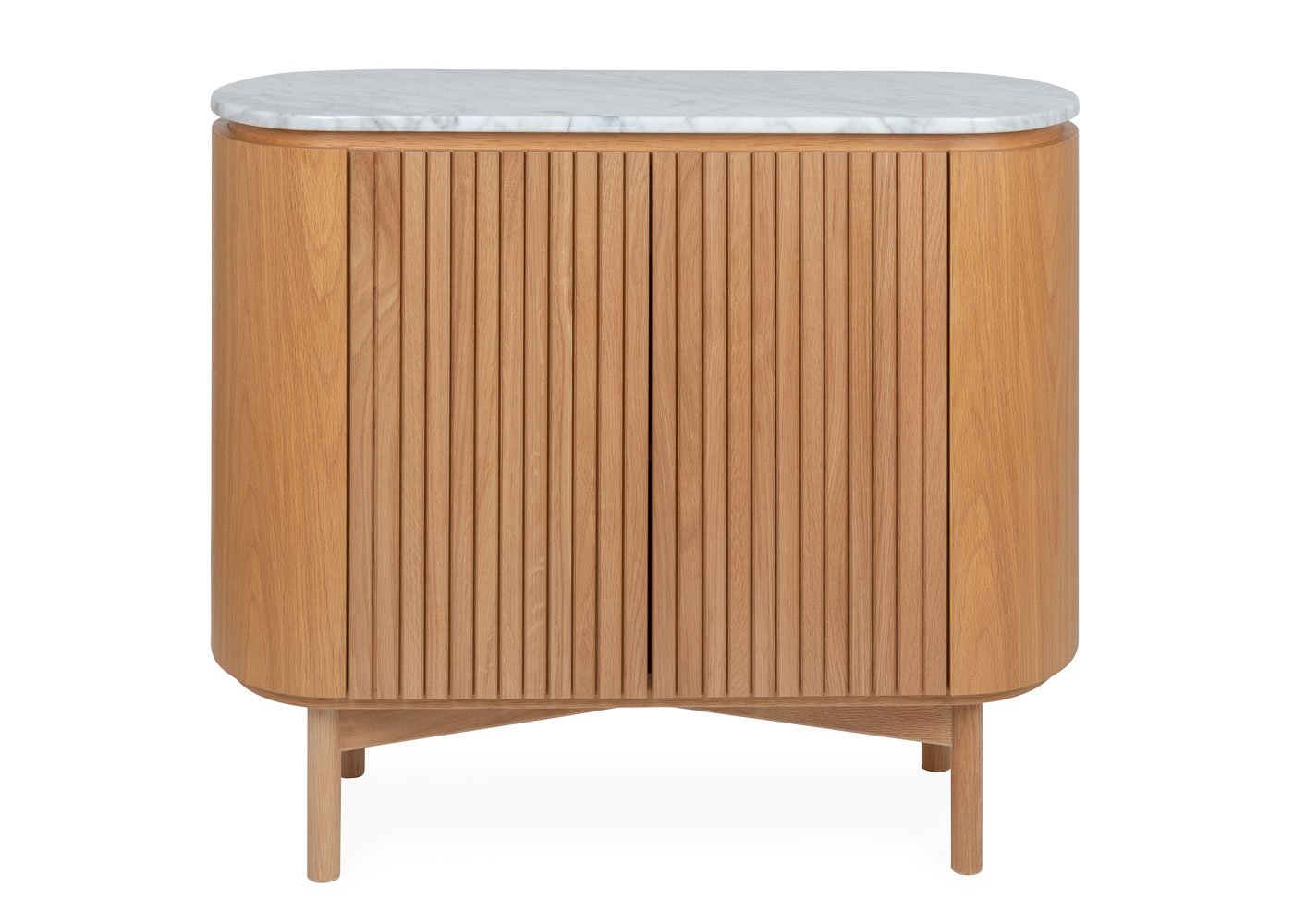 Heal's Remi Sideboard Small Oak and White Marble