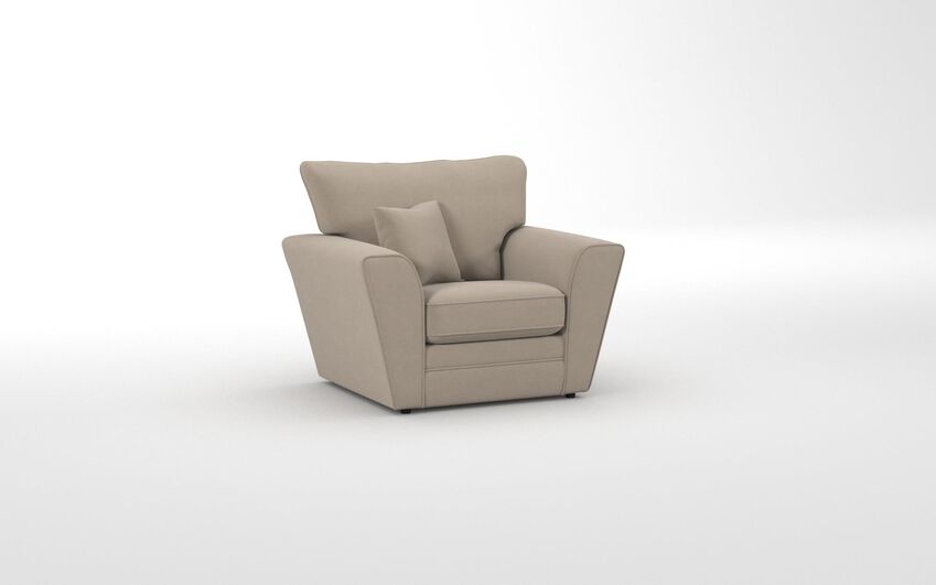 Brown Fabric Tunstall Armchair