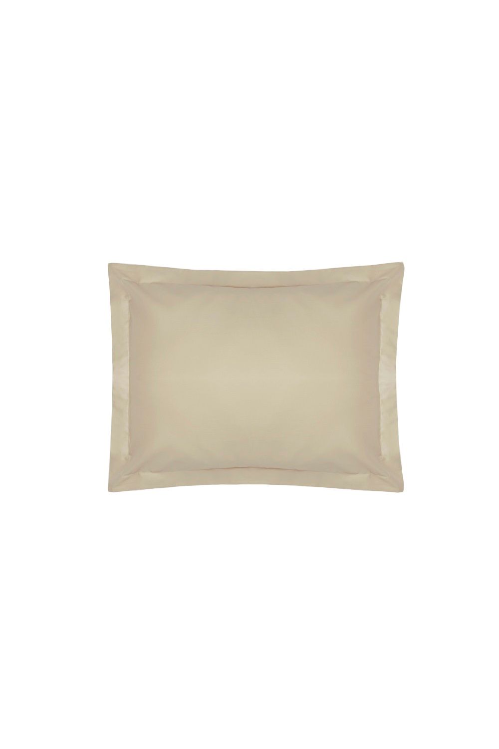 Belledorm Easy Care 200 Thread Count Cotton Polyester Percale Oxford Pillowcase in Beige