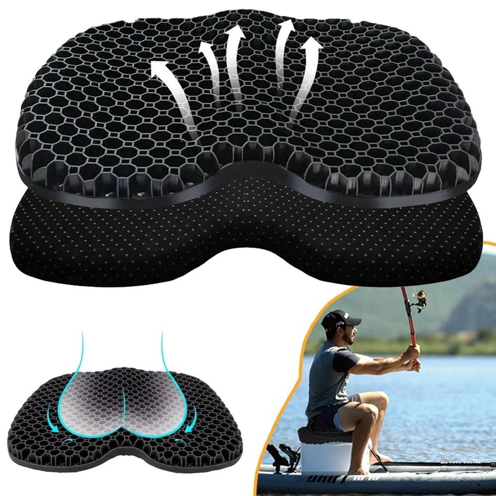 SPETLEK Kayak Seat Cushion Waterproof Kayak Gel Seat Cushion in Black