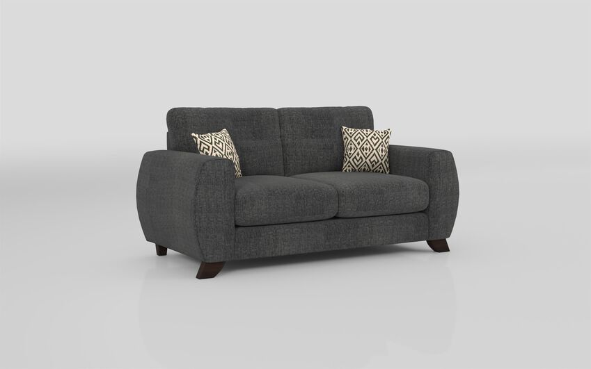 ScS Living Grey Aspen Fabric 2 Seater Standard Back Sofa