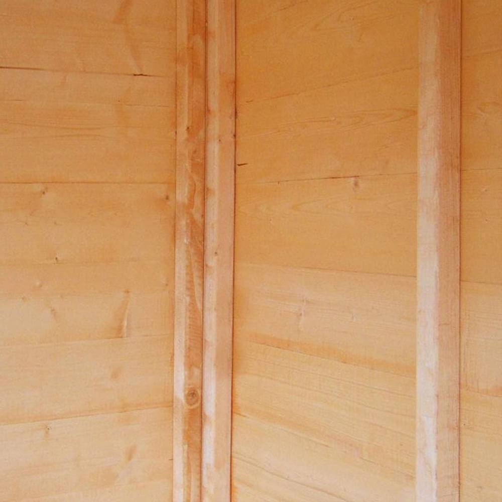 Shires Sandringham 10 x 6 Feet Double Door with Fixed Window Summerhouse in Light Brown 4
