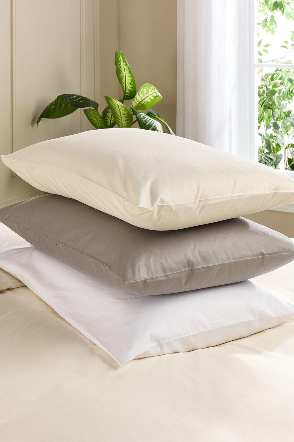 Hotel Pure Luxury 5 Star Classic Pillowcase - Pair in Grey