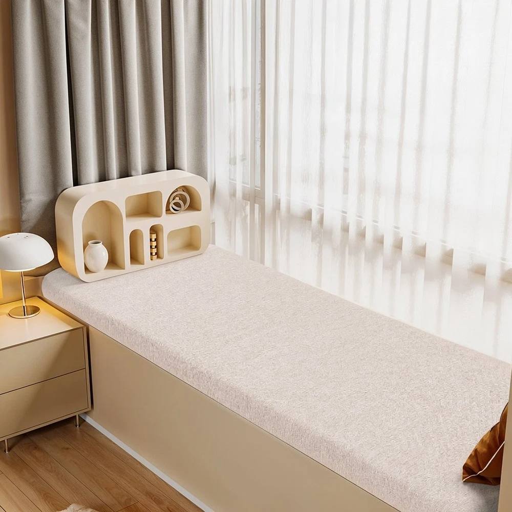 SPETLEK 1M Long Bench Cushion Seat Pad White in Beige