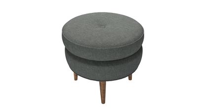 Felix Round Footstool in Wells Norfolk Cotton - sofa.com