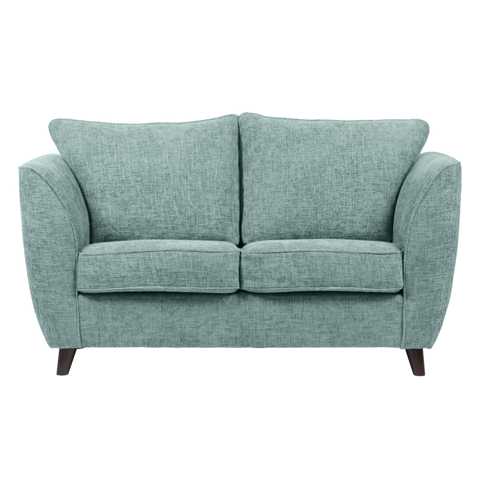 Sienna Fabric 2 Seater Sofa Light Blue
