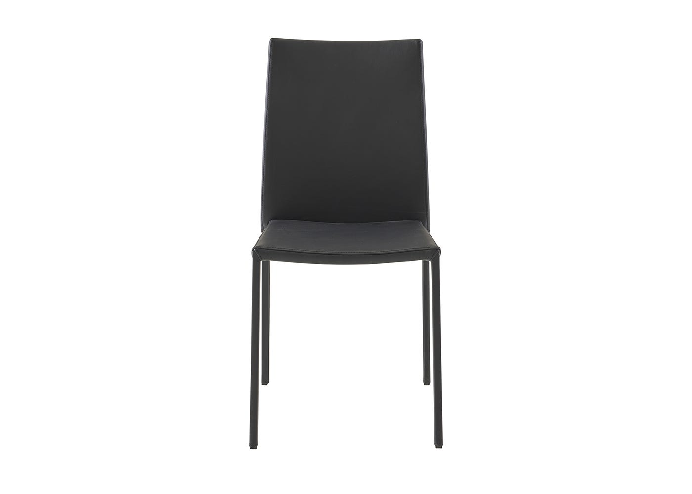 Ligne Roset Slim Dining Chair Black Leather