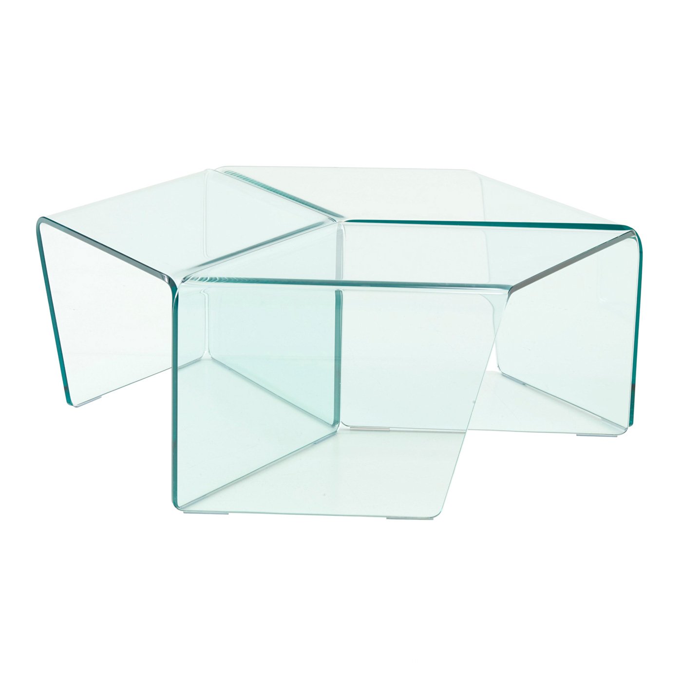Ligne Roset Rosis Set of 3 Clear Glass Side Tables