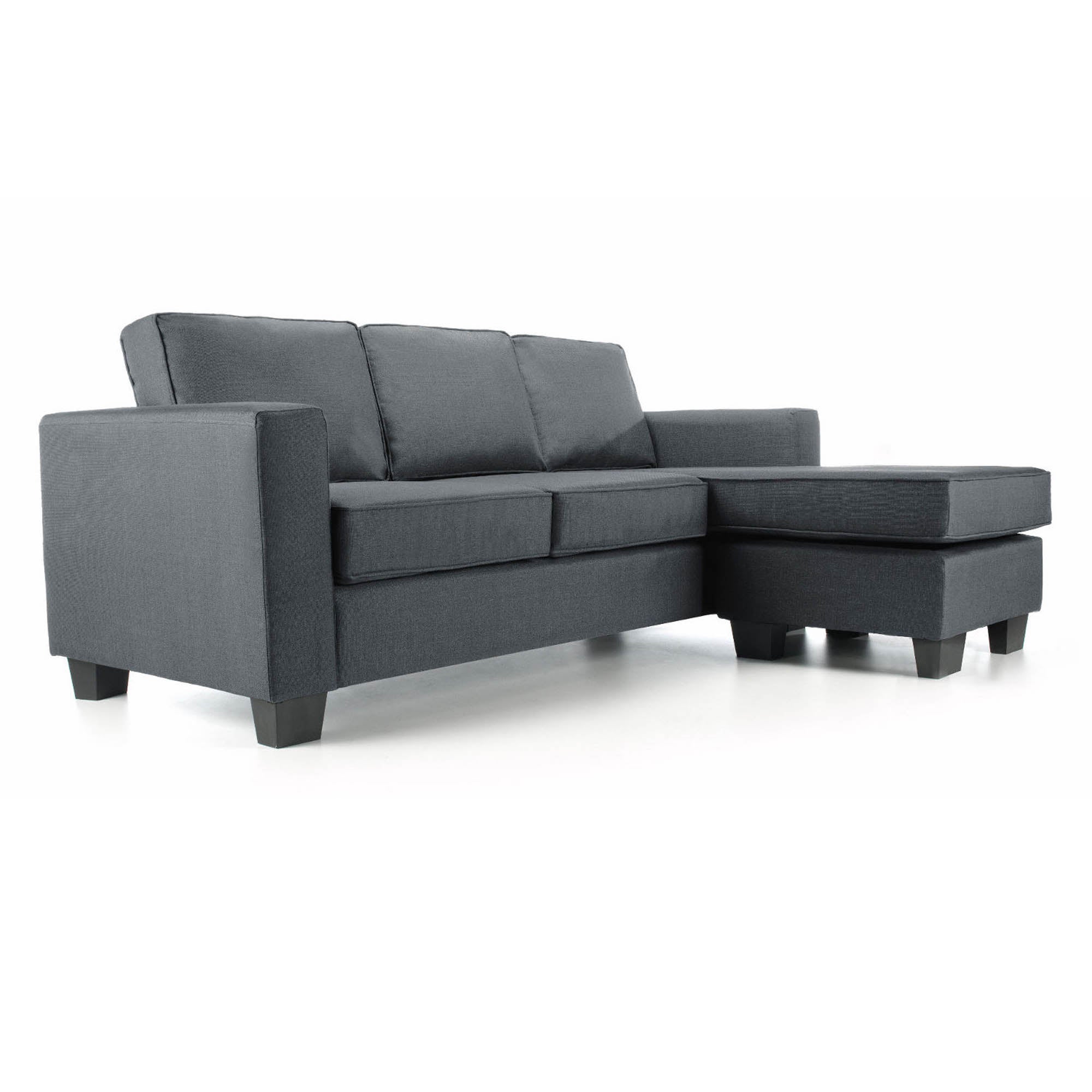 Vincent Fabric Reversible Corner Chaise Sofa Grey