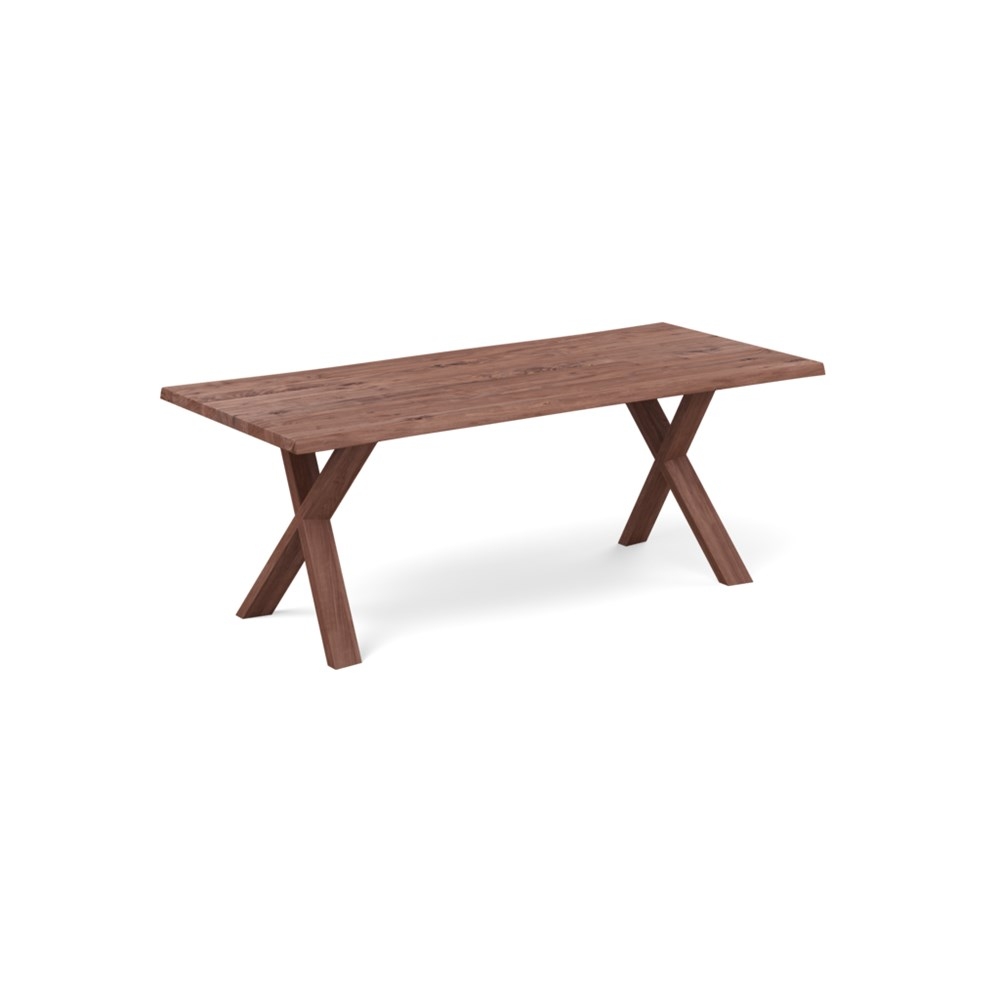 Heal's Oslo Table 220x100cm Walnut Natural Edge Filled