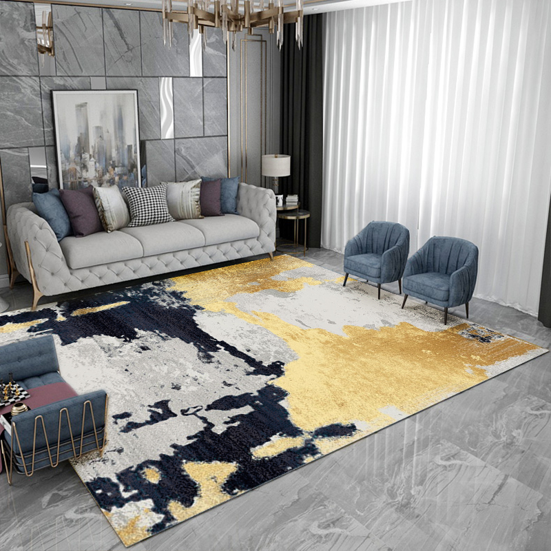 1800mm x 2700mm Modern Abstract Painting Multi-colored Rectangle Area Nylon Rug