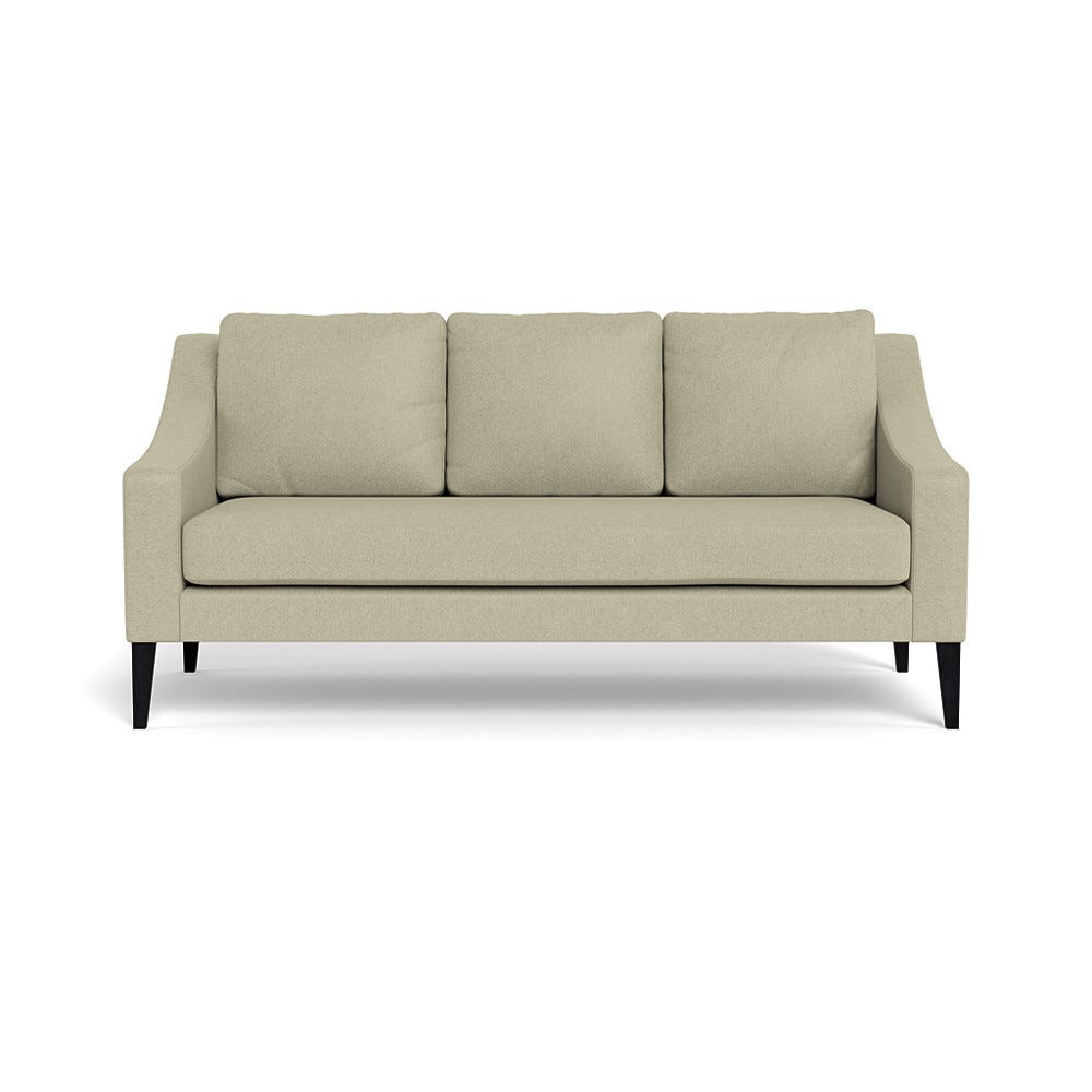Heal's Richmond 3 Seater Sofa Cotton Grain Black Feet