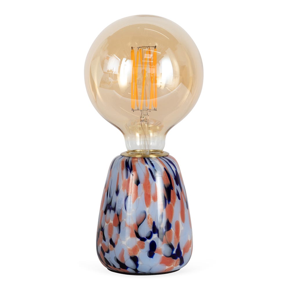 Heal's Confetti Glass Table Lamp Blue/Purple 2