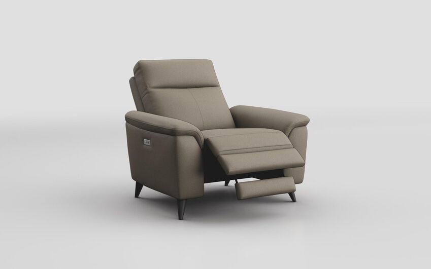 Brown Fabric Saliceto Power Recliner Chair