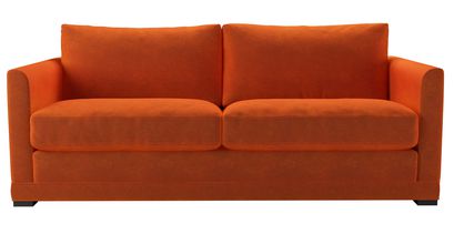 Aissa 3 Seat Sofabed in Paprika Smart Velvet - sofa.com