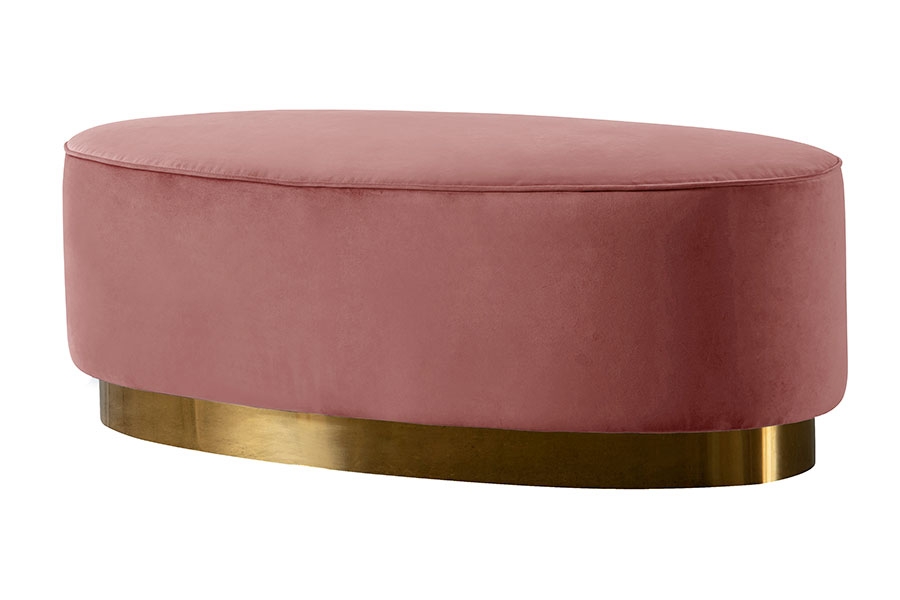 Selini Footstool – Blush Pink