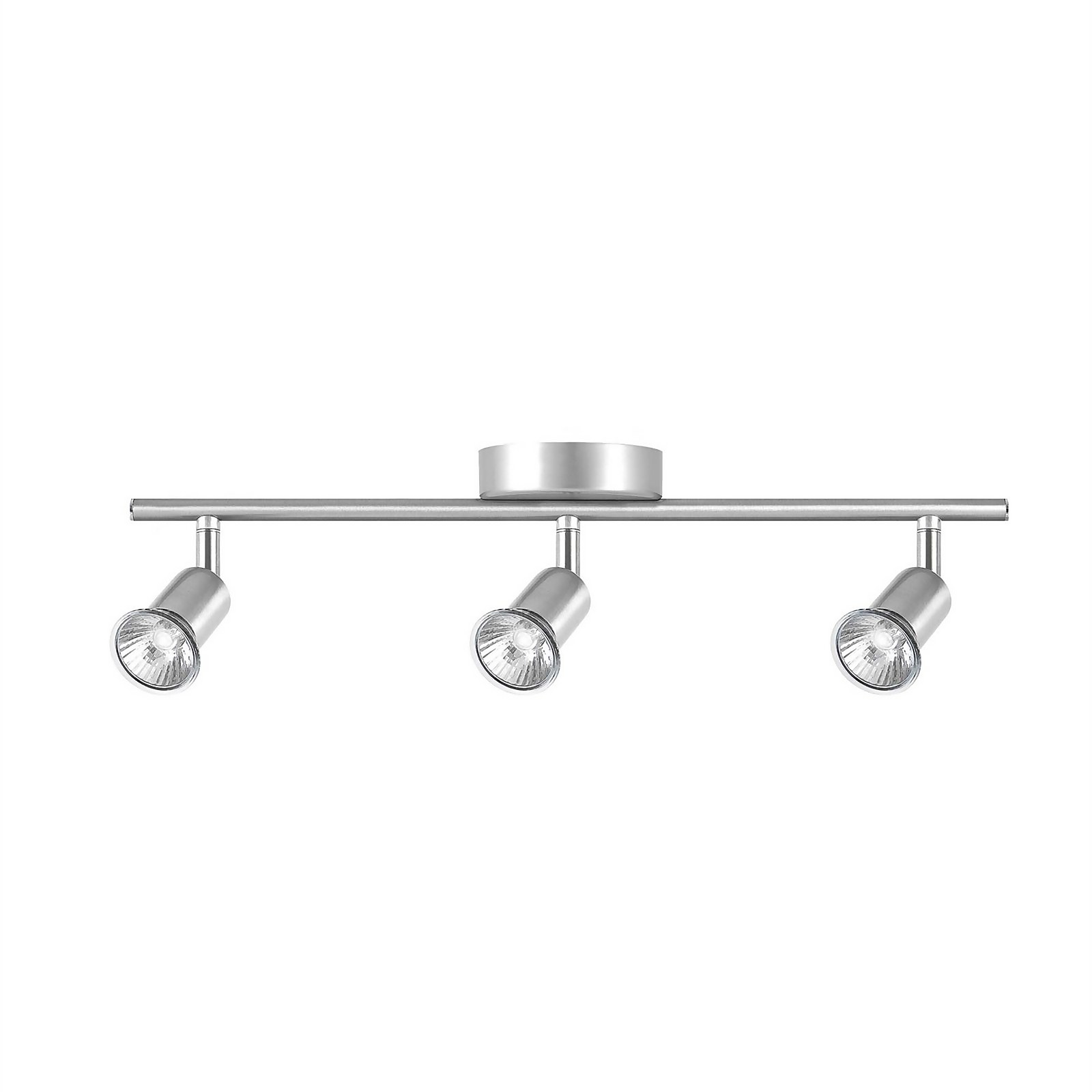 Rochdale 3 Bar Brushed Steel Spotlight