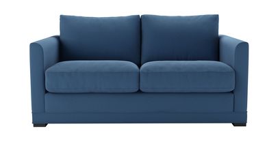 Aissa 2 Seat Sofabed in Heather Blue Smart Cotton - sofa.com