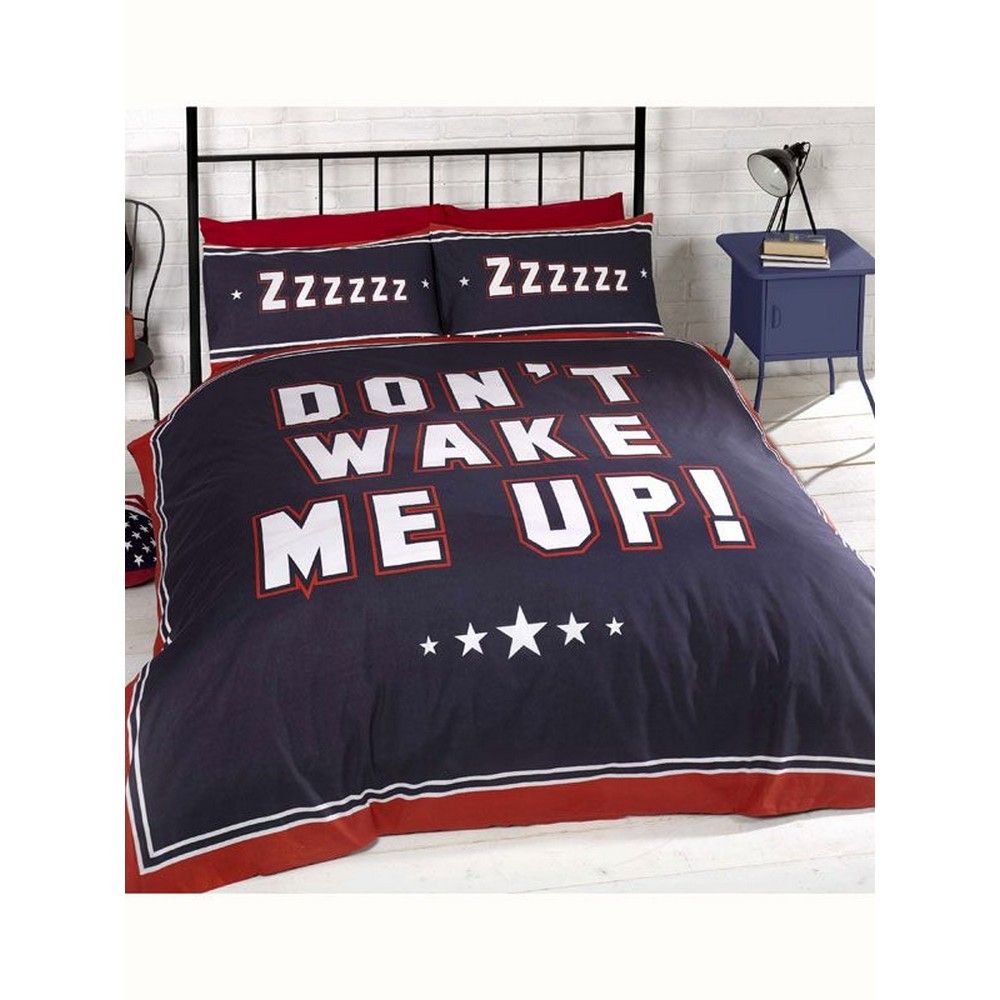 Catherine Lansfield Don´t Wake Me Up Duvet Cover Set in Red
