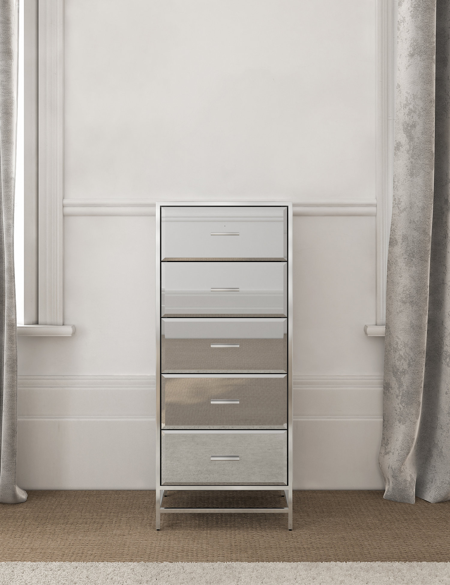 M&S Skylar Tall 5 Drawer Chest
